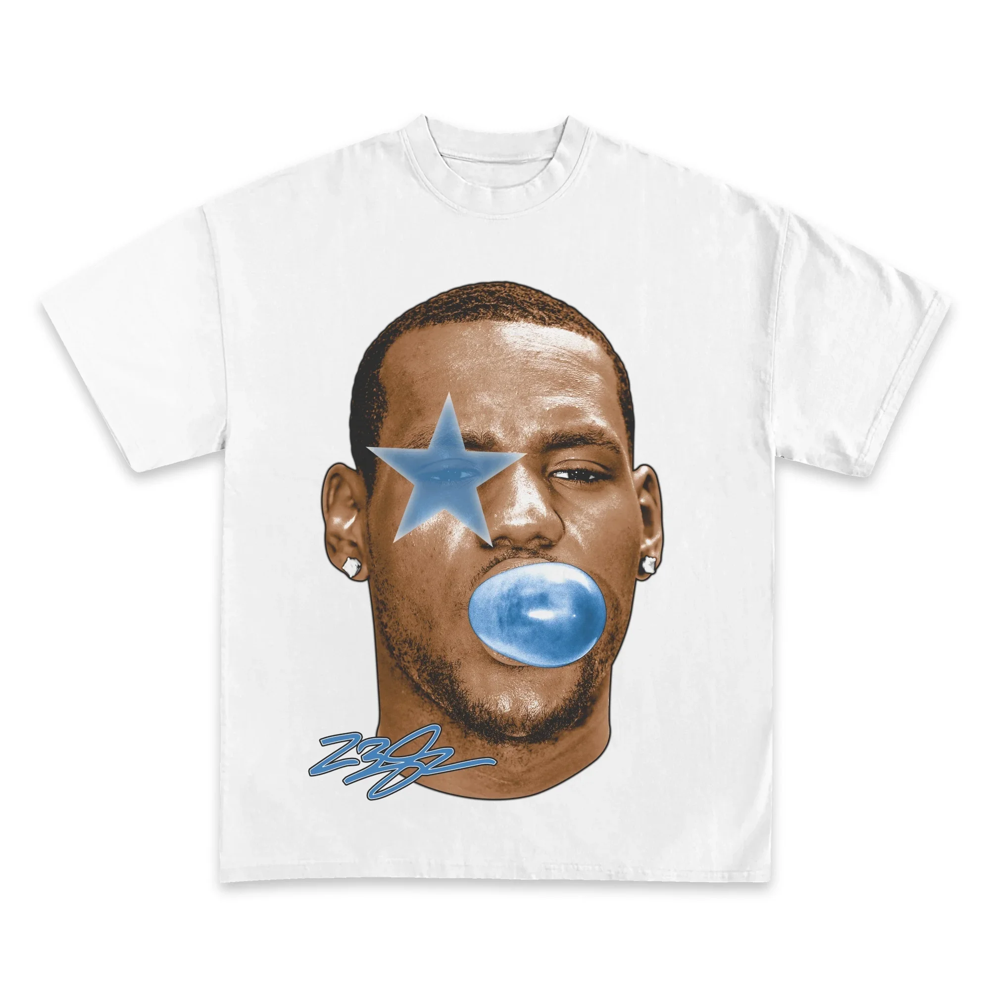 Streetwear Brand Vintage - Lebron James Basketbal Ster T-shirt Mannen