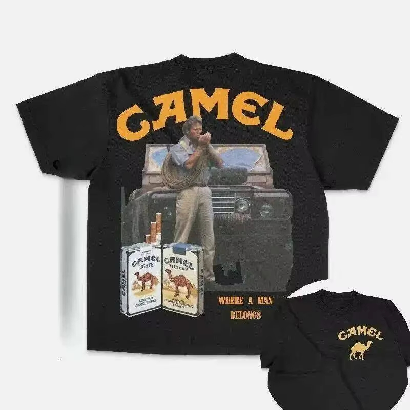 Streetwear Brand Vintage - Vintage reclame klassiek camel trendy merk