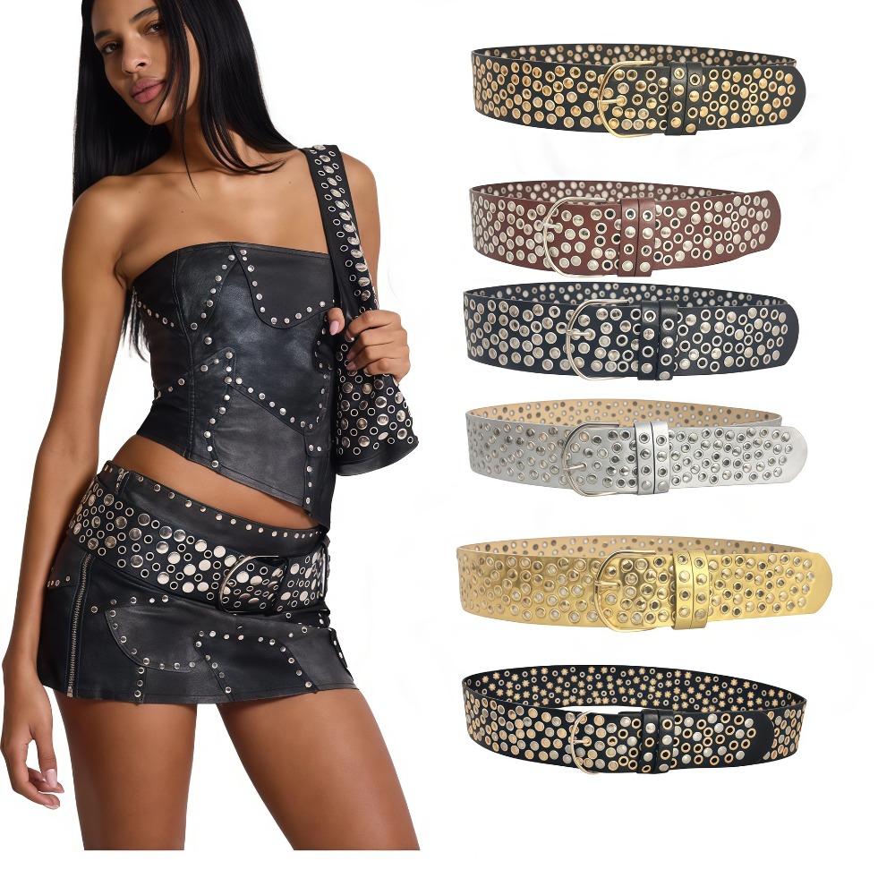 Punk Holle Oogje Klinknagel Ri - Streetwear Brand Belts recensie en prijs