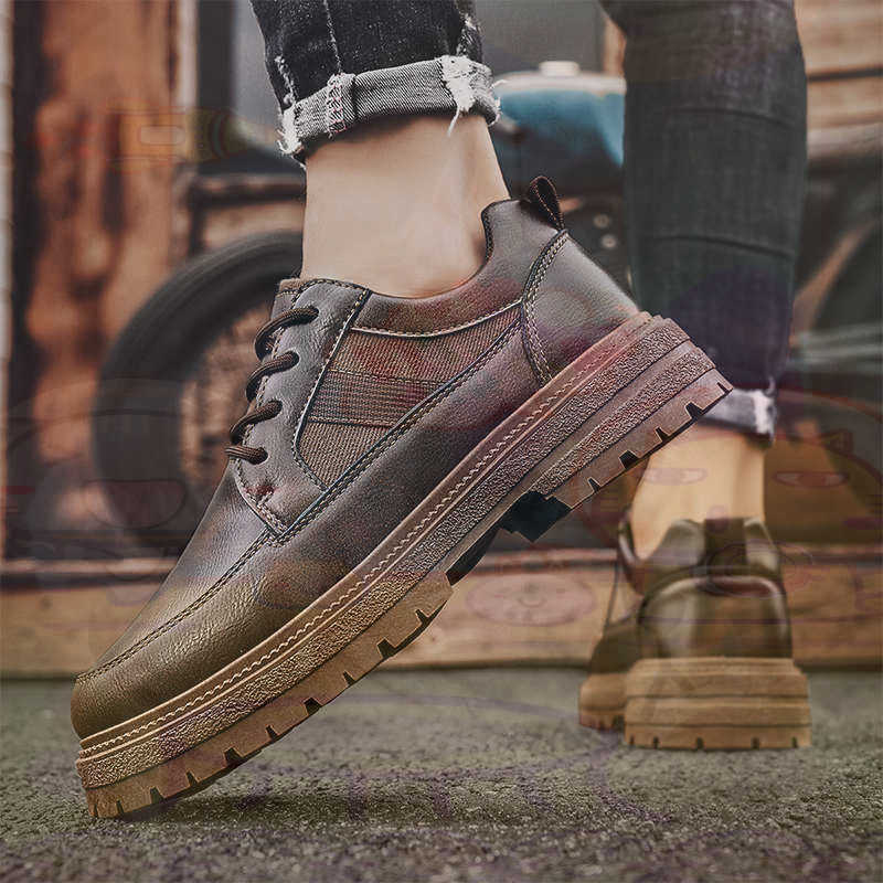 Donker natuurlijk leer Mode-sn - Streetwear Brand Vietnam recensie en prijs