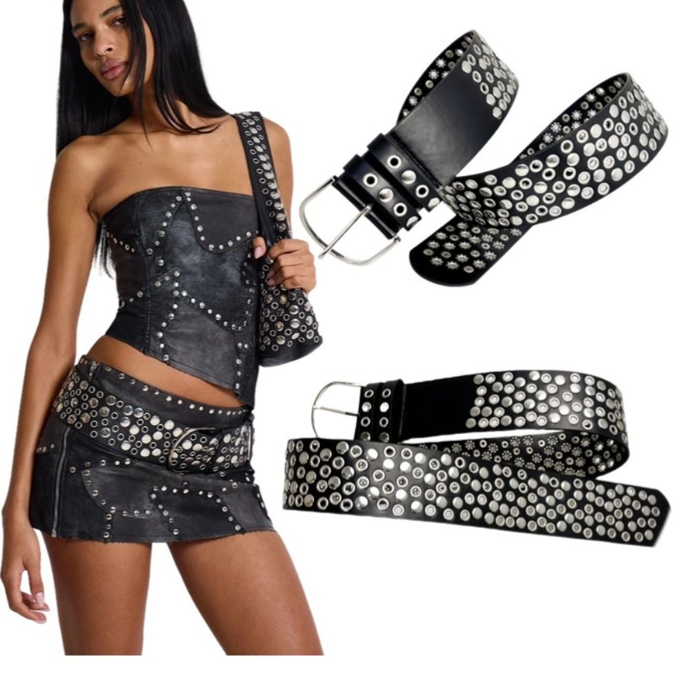 Punk riem met holle oogjes en  - Streetwear Brand Belts recensie en prijs