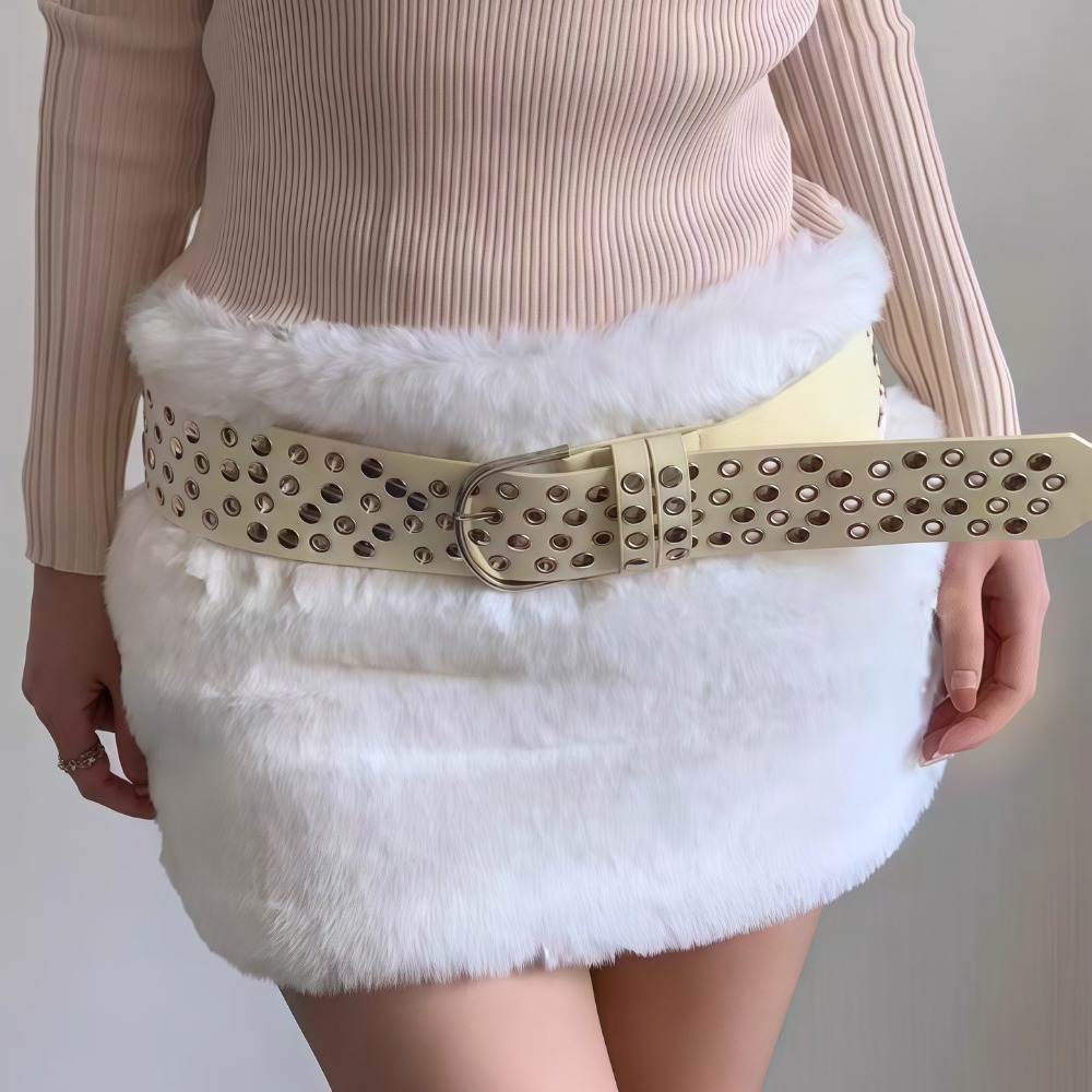 Punk Hollow Eyelet Rivet Belt  - Streetwear Brand Belts recensie en prijs