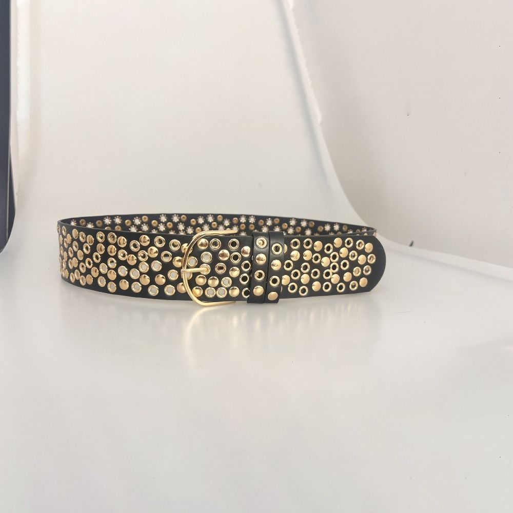 Punk Hollow Eyelet Rivet Belt  - Streetwear Brand Belts recensie en prijs